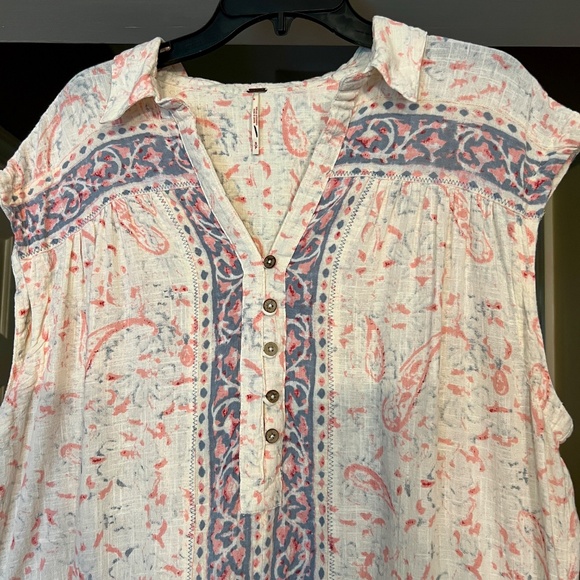 EUC Free People Telly Oversized Floral Print Romper Size SMALL - Picture 6 of 7